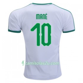 Camisolas de Futebol Senegal Mane 10 Equipamento Principal Copa do Mundo 2018 Manga Curta